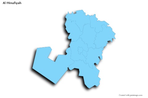 Sample Maps for Al Minufiyah (blue,outline,shadowy)