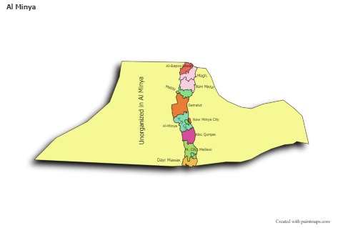 Sample Maps for Al Minya (colored,shadowy)