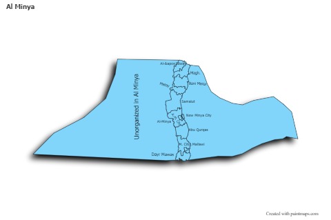 Sample Maps for Al Minya (blue,outline,shadowy)