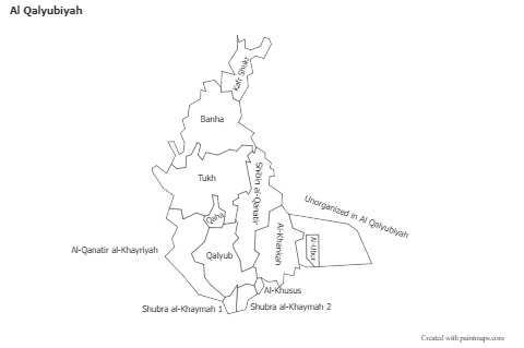 Sample Maps for Al Qalyubiyah (black-white)