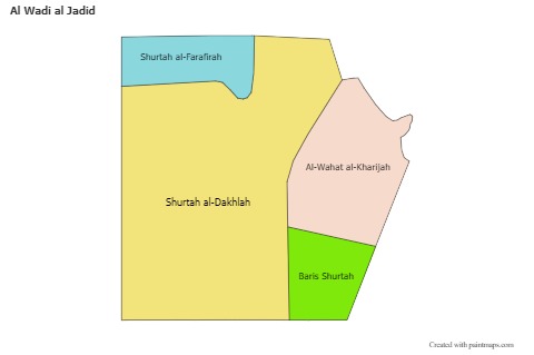 Contoh Peta untuk Al Wadi al Jadid (hitam-putih,bayangan)