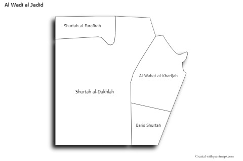 Contoh Peta untuk Al Wadi al Jadid (hitam-putih)