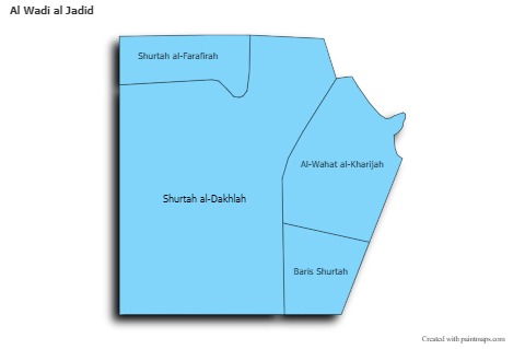Contoh Peta untuk Al Wadi al Jadid (biru,bayangan)