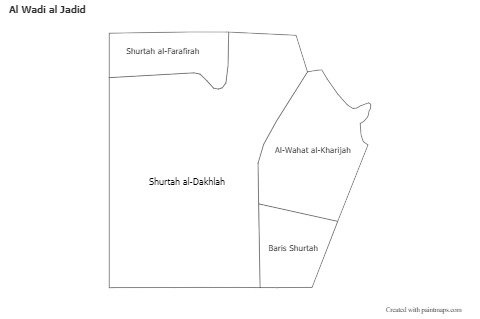 Contoh Peta untuk Al Wadi al Jadid (biru)