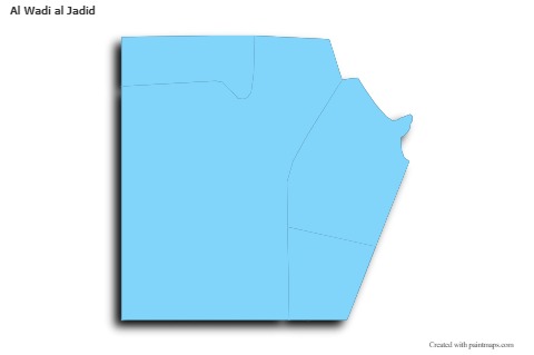 Contoh Peta untuk Al Wadi al Jadid (biru,garis luar,bayangan)