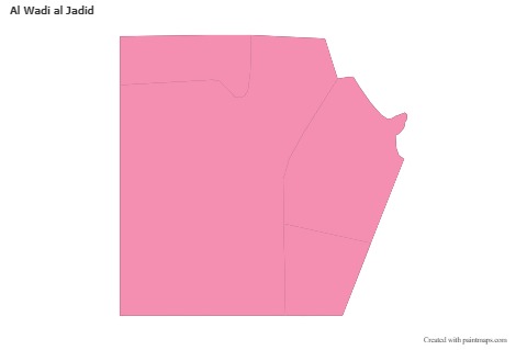 Contoh Peta untuk Al Wadi al Jadid (merah jambu,garis besar)