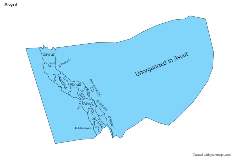Asyut için Örnek Haritalar (mavi)