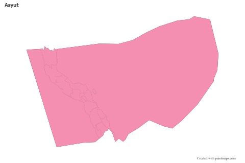 Asyut için Örnek Haritalar (pembe,anahat)