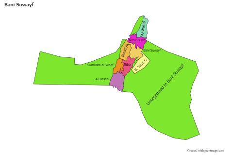 Sample Maps for Bani Suwayf (colored)