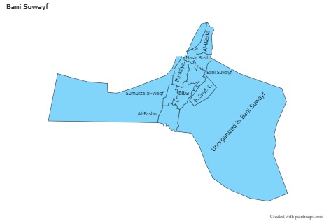 Sample Maps for Bani Suwayf (blue)
