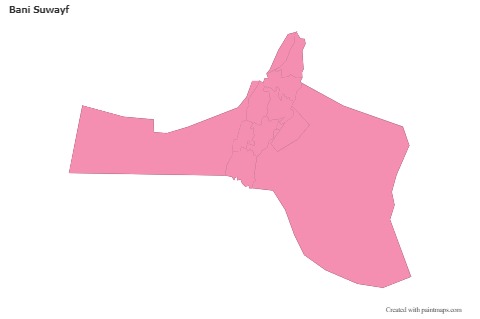 Sample Maps for Bani Suwayf (pink,outline)