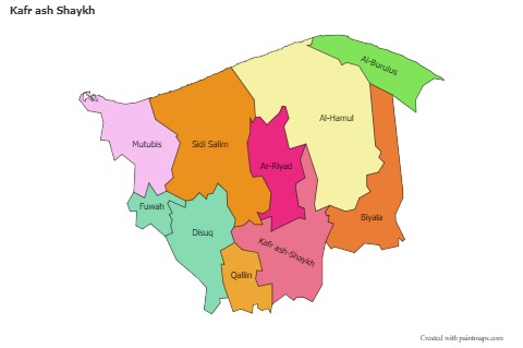 Sample Maps for Kafr ash Shaykh (colored)