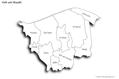 Sample Maps for Kafr ash Shaykh (black-white,shadowy)