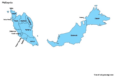 Sample Maps for Malaysia (blue)