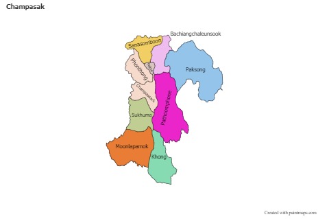 Sample Maps for Champasak (colored)