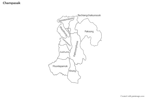 Sample Maps for Champasak (black-white)