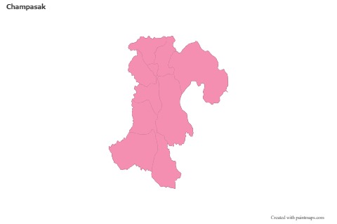 Sample Maps for Champasak (pink,outline)