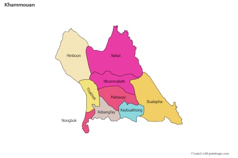 Sample Maps for Khammouan (colored)
