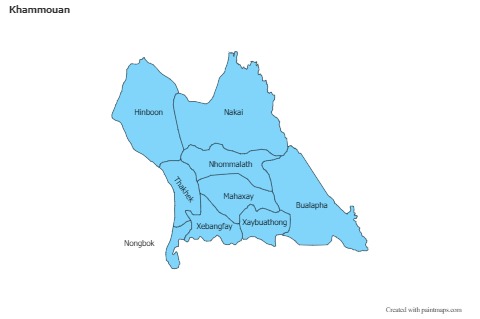 Sample Maps for Khammouan (blue)