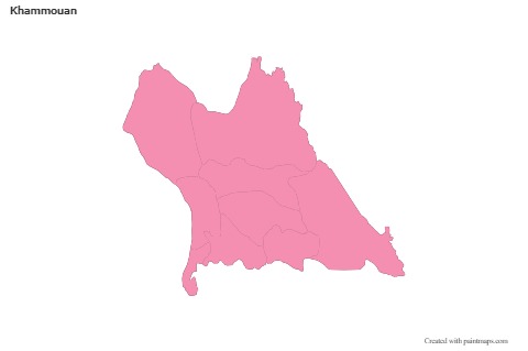 Sample Maps for Khammouan (pink,outline)