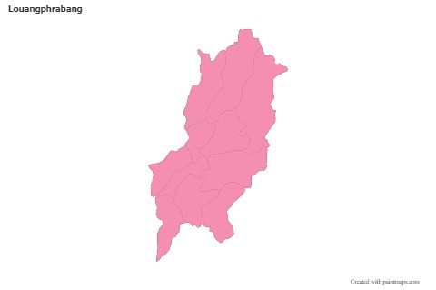 Sample Maps for Louangphrabang (pink,outline)