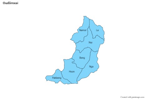 Contoh Peta untuk Oudômxai (biru)