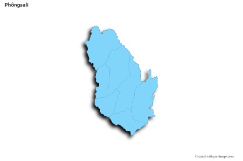 Sample Maps for Phôngsali (blue,outline,shadowy)