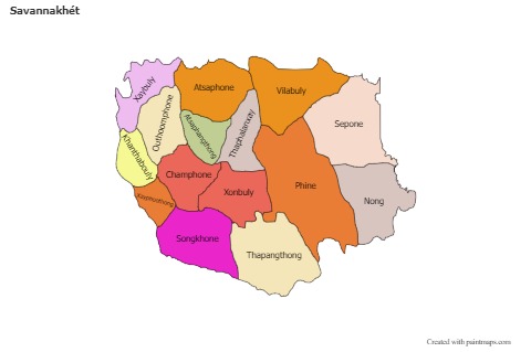 Sample Maps for Savannakhét (colored)