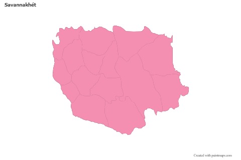 Sample Maps for Savannakhét (pink,outline)