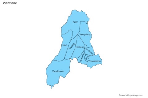 Contoh Peta untuk Vientiane (biru)