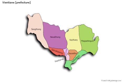 Sample Maps for Vientiane [prefecture] (colored,shadowy)
