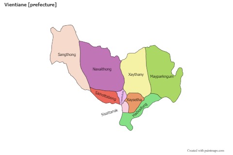 Sample Maps for Vientiane [prefecture] (colored)