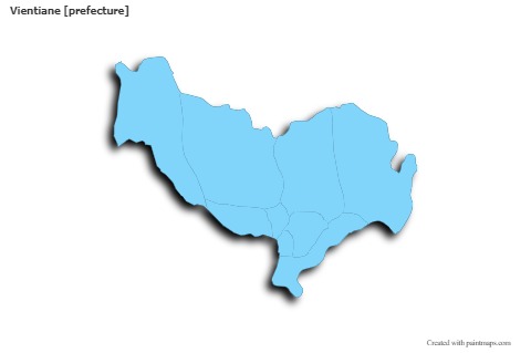 Sample Maps for Vientiane [prefecture] (blue,outline,shadowy)