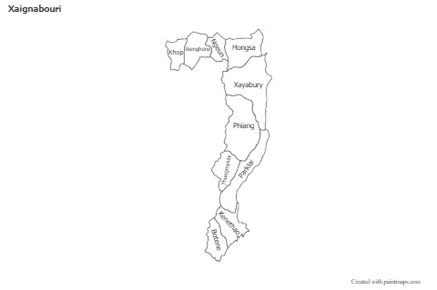 Sample Maps for Xaignabouri (black-white)