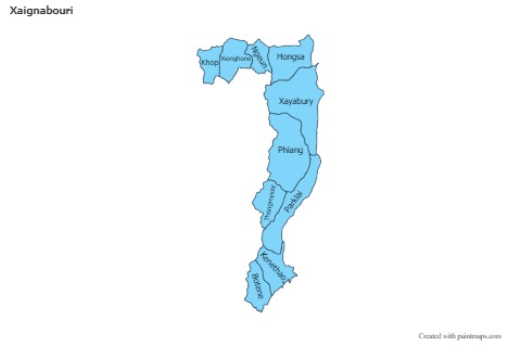 Sample Maps for Xaignabouri (blue)