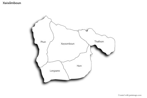 Contoh Peta untuk Xaisômboun (hitam-putih,bayangan)