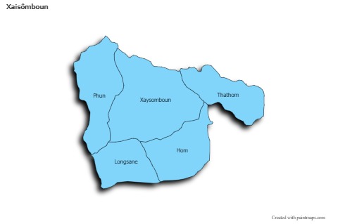 Contoh Peta untuk Xaisômboun (biru,bayangan)