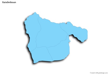 Contoh Peta untuk Xaisômboun (biru,garis luar,bayangan)