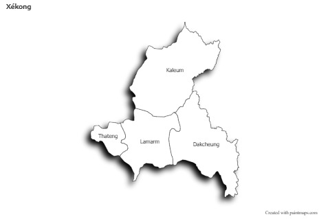 Sample Maps for Xékong (black-white,shadowy)