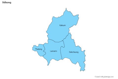 Sample Maps for Xékong (blue)