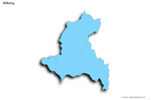Sample Maps for Xékong (blue,outline,shadowy)