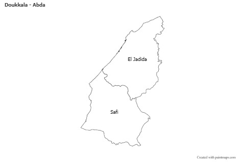 Sample Maps for Doukkala - Abda (black-white)