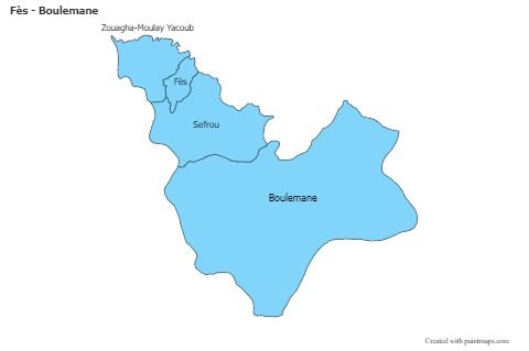 Sample Maps for Fès - Boulemane (blue)