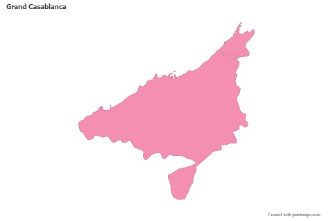 Grand Casablanca için Örnek Haritalar (pembe,anahat)