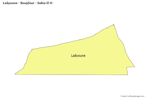 Sample Maps for Laâyoune - Boujdour - Sakia El H (colored)