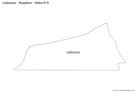 Sample Maps for Laâyoune - Boujdour - Sakia El H (black-white)