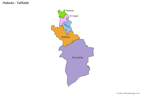 Sample Maps for Meknès - Tafilalet (colored)