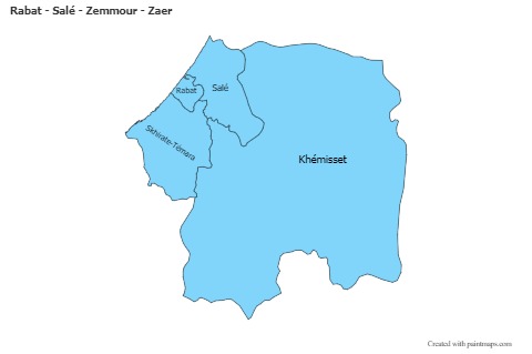 Sample Maps for Rabat - Salé - Zemmour - Zaer (blue)