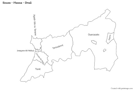 Sample Maps for Souss - Massa - Draâ (black-white)