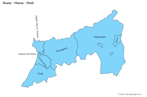 Sample Maps for Souss - Massa - Draâ (blue)
